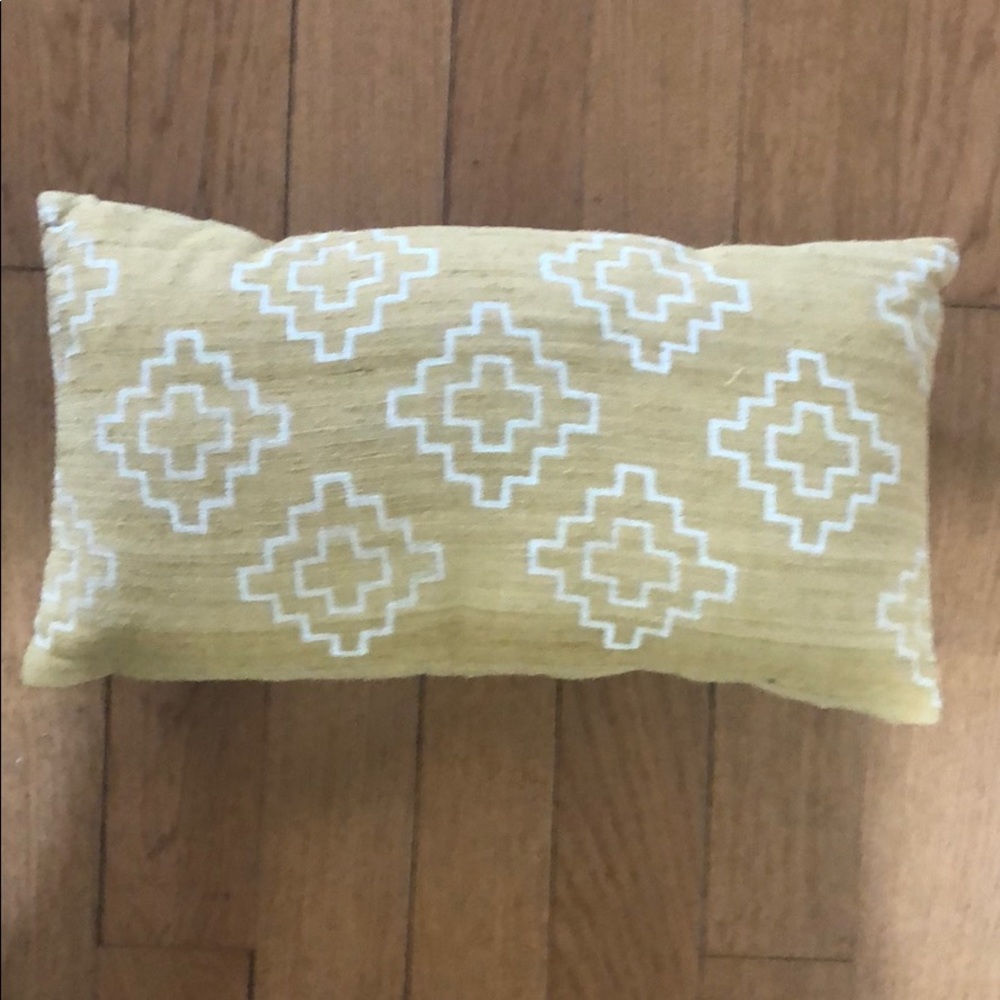 West Elm Throw Pillow and Insert - 21” x 12”